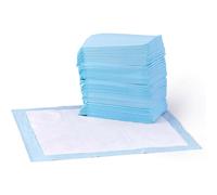 Amazon Basics Dog and Puppy Training Pads Leakproof 5-Layer Design with Quick-Dry Surface Regular Pack of 50 Blue