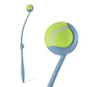 Amazon Basics Dog Ball Thrower with Tennis Ball, Detachable Handle with 2 Adjustable Lengths, Pet-Safe Durable Materials, for Outdoor Fetch Play at Back Garden or Dog Park