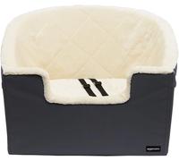 Amazon Basics Dog Cat Seat, Pet Car Booster Bucket, Large, Grey, 45.7 x 55.8 x