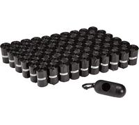 Amazon Basics Dog Poop/Waste Bags with Dispenser and Leash Clip, Unscented, 900