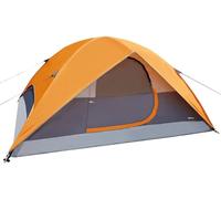 Amazon Basics Dome Camping Tent with Rainfly and Carry Bag, 3-Season Easy Set-Up Tent, 6 Person