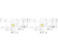 Amazon Basics Drinking Glasses, 6-Piece Set, 325ml, Dishwasher-Safe (Pack of 2)