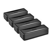 Amazon Basics Dry Erase Rectangular Whiteboard Eraser, 4-Pack, Black