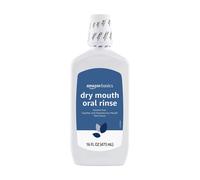 Amazon Basics Dry Mouth Oral Rinse Alcohol Free Mint 16 Fluid Ounces 1-Pack (Previously Solimo)