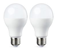 Amazon Basics E27 LED Screw Bulb, 14W (15W Equivalent), Warm White, Dimmable - Pack of 2