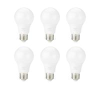 Amazon Basics E27 LED Screw Bulb, 8W Warm White, Non-Dimmable (6-Pack)