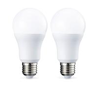 Amazon Basics E27 Screw LED Bulb, 10W (75W Equivalent), Cool White, Non-Dimmable - Pack of 2