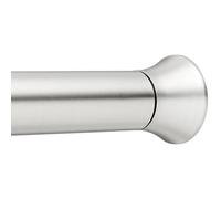 Amazon Basics Easy Install Shower Curtain Tension Rod, Adjustable Length, 42-72", Nickel