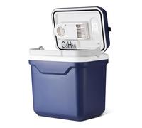 Amazon Basics Electric Cool Box, with Cooling and Warming Function, 12V DC/230V AC for Vehicle/Home Use, 24 Litres, Blue