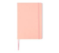 Amazon Basics Executive Notebook, 240 Lined Pages, Hardcover Leather, Dual Ribbon Bookmarks, A5 (14.5 x 21.3 cm), Pink
