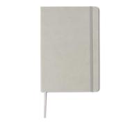 Amazon Basics Executive Notebook, 240 Lined Pages, Hardcover Leather, Dual Ribbon Bookmarks, A5 (14.5 x 21.3 cm), Grey