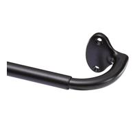 Amazon Basics Extendable Indoor Curtain Rod with Curved Pole - 71 to 122cm, Black
