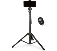 Amazon Basics Extendable Phone Tripod & Selfie Stick 162cm/64inch, with Wireles