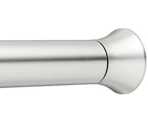 Amazon Basics Extendable Shower Curtain Pole, 107 to 185 cm, Nickel