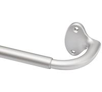 Amazon Basics Extendable Window Curtain Pole for Eyelet Curtains, 22 mm Diameter, 224 to 305 cm, Nickel