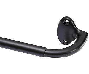 Amazon Basics Extendable Window Curtain Pole for Eyelet Curtains, 22 mm Diameter, 71 to 122 cm, Black