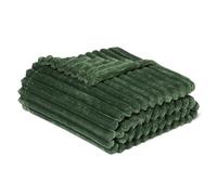 Amazon Basics Extra Plush Throw Blanket for Sofa & Bed, Soft Lightweight Fleece Blanket, Sage Green, 50” (127.0cm) x 60” (152.4cm)