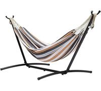 Amazon Basics Fabric Hammock With Stand, Multi Color, 117 cm x 300 cm x 100 cm