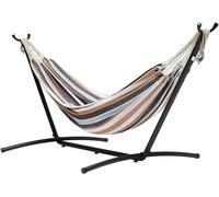 Amazon Basics Fabric Hammock With Stand, Multi Color, 117 cm x 300 cm x 100 cm