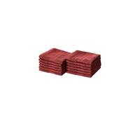 Amazon Basics Fade-Resistant Cotton Washcloths - Pack of 12, Crimson R