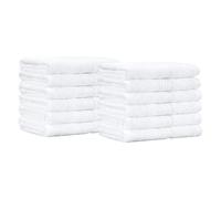 Amazon Basics Fade-Resistant Cotton Washcloths - Pack of 12, White