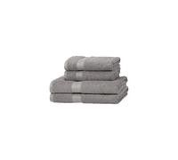 Amazon Basics Fade Resistant Towel Set, 2 Bath and 2 Hand - grey by Amazon Basics