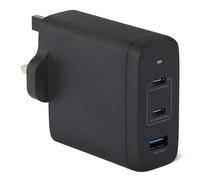 Amazon Basics Fast Charging USB C Nano GaN Wall Charger, 120W 3-Port for Laptops Tablets Phones, Black