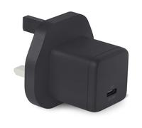 Amazon Basics Fast Charging USB C Nano GaN Wall Charger, 20W 1-Port PD 3.1 for Tablets Phones, Black