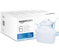 Amazon Basics Water Filter Cartridges, 6 count (Pack of 1), fits and compatible with all BRITA jugs incl. PerfectFit Jugs
