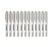 Amazon Basics Fine Rollerball Gel Pens, Ideal for School, Office, Fine Point (0.7mm), Black, Pack of 12