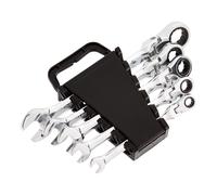 Amazon Basics Flexible Ratcheting Wrench Set - Metric, 5-Piece