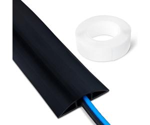 Amazon Basics Floor Cord Cover, 182.88 cm Length, 6.6 cm Diameter, Black