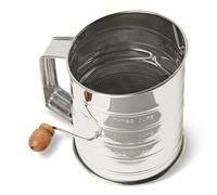 Amazon Basics Flour, 3 Cup Capacity for Fine or Coarse 3 cup, Silver