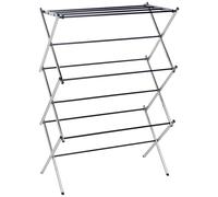 Amazon Basics Foldable Concertina Indoor Clothes Airer, 74.9 x 36.8 x 106.2 cm (LXWXH), Chrome
