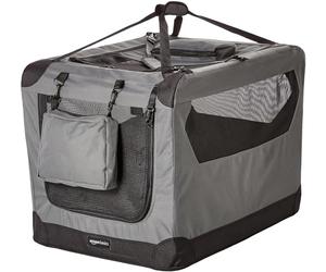 Amazon Basics - Foldable Soft Pet Carrier for Dog - 30 inches / 76.2 cm, Grey
