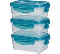 Amazon Basics Freezer Container Set with Lid, Airtight, Leak-Proof, Stackable,