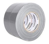 Amazon Basics Gaffer Tape, 5 cm W x 54.8 m, 2 count (Pack of 1), Silver