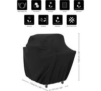 Amazon Basics Gas Grill Cover - Small, Black