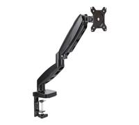 Amazon Basics Gas Spring Single Monitor Arm Desk Mount, Adjustable Tension, Fits 38.1-68.6 cm Monitors, Supports 2 -7 kg, VESA 75x75/100x100, Black