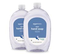 Amazon Basics Gentle & Mild Clear Liquid Hand Soap Refill, Triclosan-Free, 50 Fl Oz (Pack of 2) (Previously Solimo)