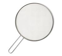 Amazon Basics Grease Splatter Guard for Frying Pan, 33cm, Stainless Steel, Dishwasher-Safe