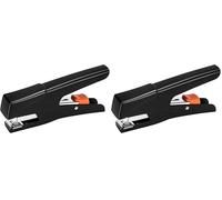 Amazon Basics Hand Held Effortless Plier Stapler, 25 Sheets, Black (Pack of 2)