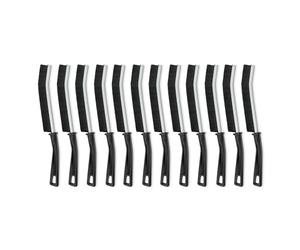 Amazon Basics Hard-Bristle Grout and Tile Cleaning Brush, Pack of 12, 24 cm, Black