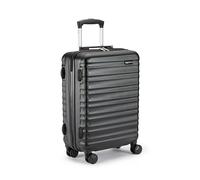 Amazon Basics Hard Shell Cabin Suitcase - ABS Hand Luggage Approved for Ryanair - Scratch Resistant and Lightweight Construction - 55 x 40 x 20cm - Black