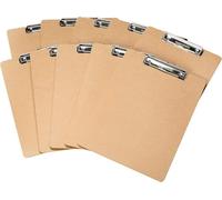 Amazon Basics Hardboard Clipboard, Pack of 10, Brown