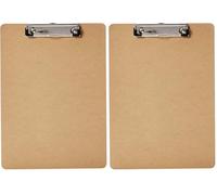 Amazon Basics Hardboard Clipboard, Pack of 20, Brown