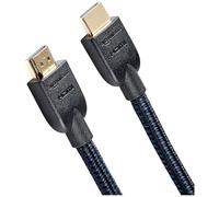 Amazon Basics HDMI Cable, 18Gbps High-Speed, 4K@60Hz, 2160p, Nylon-Braided Cord, Ethernet Ready, 4.6 m, Black & Blue
