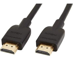 Amazon Basics HDMI Cable, 2-Pack, 3ft, 4K@60Hz, High-Speed 4K HDMI 2.0 Cord for Blu-ray, Ethernet, 2160p, 48 bit, Compatible with TV/PS5/Xbox/Roku, Black
