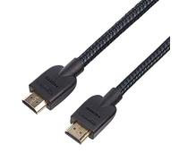 Amazon Basics HDMI Cable 6ft (5-Pack), 4K HDMI 2.0 Cord (18Gbps), Nylon-Braided, 4K@60Hz, 2160p, 48 bit, Compatible with TV/PS5/Xbox/Roku, Black & Blue