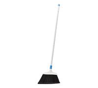 Amazon Basics Heavy-Duty Broom for Indoor Sweeping, Blue and White